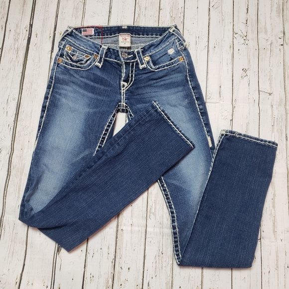 True Religion Vintage Billy Super T Jeans Pocket Flaps 25 - Picture 11 of 11